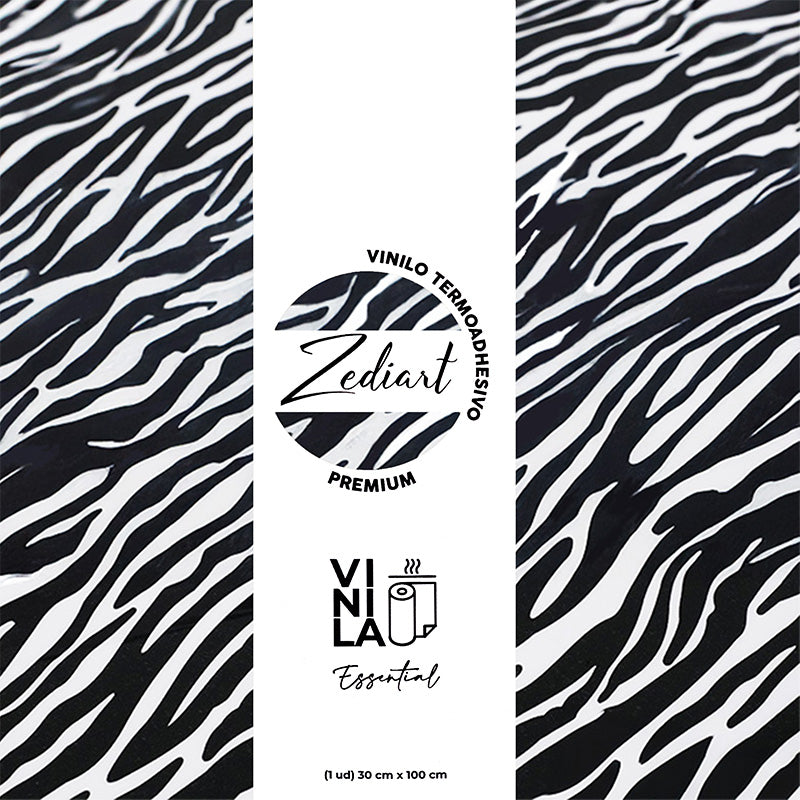 Vinilo textil estampado cebra