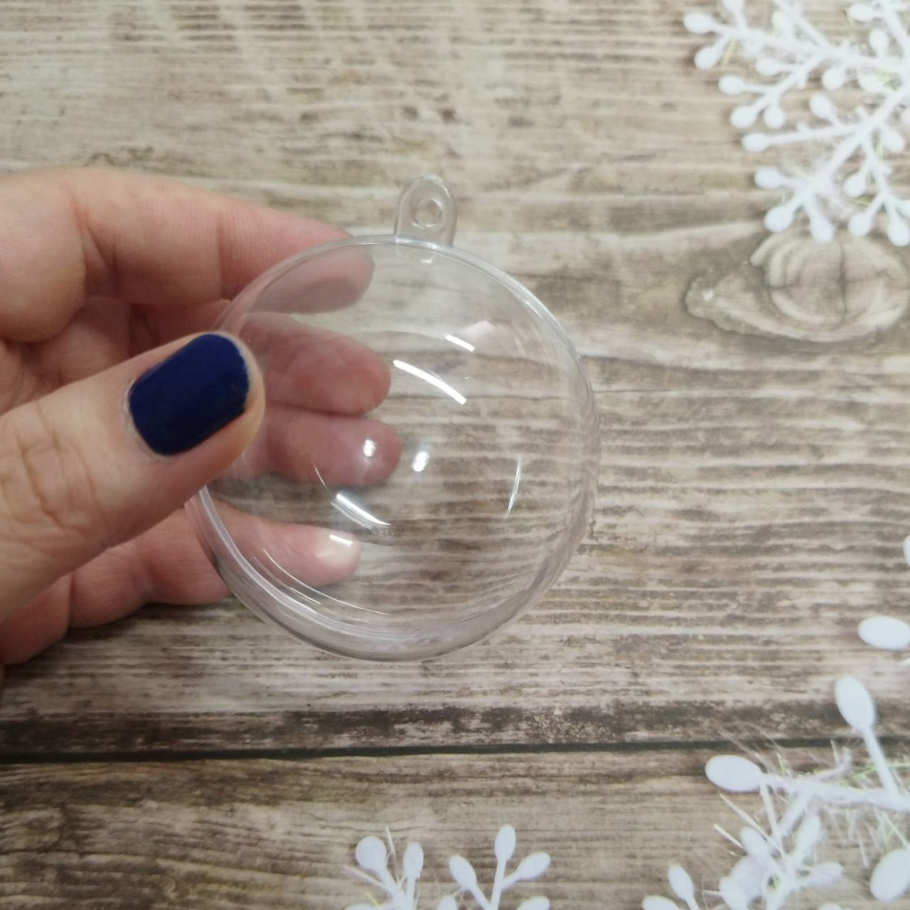 Bola Navidad transparente