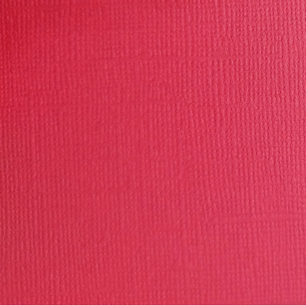 Cartulina textura lienzo rojo popy 30x30 216gr