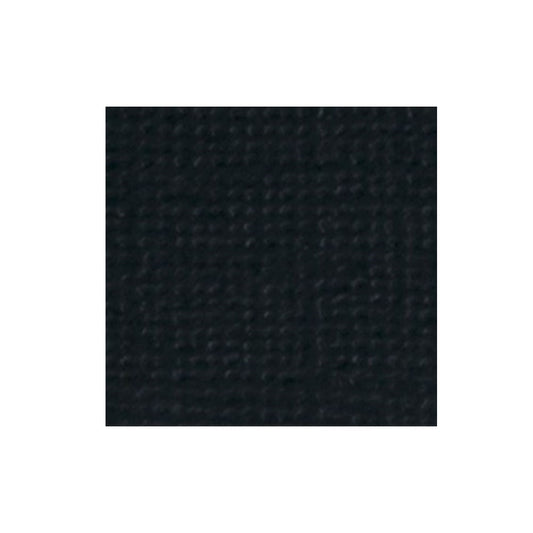 Cartulina textura lienzo negra 30x30 cm 216gr