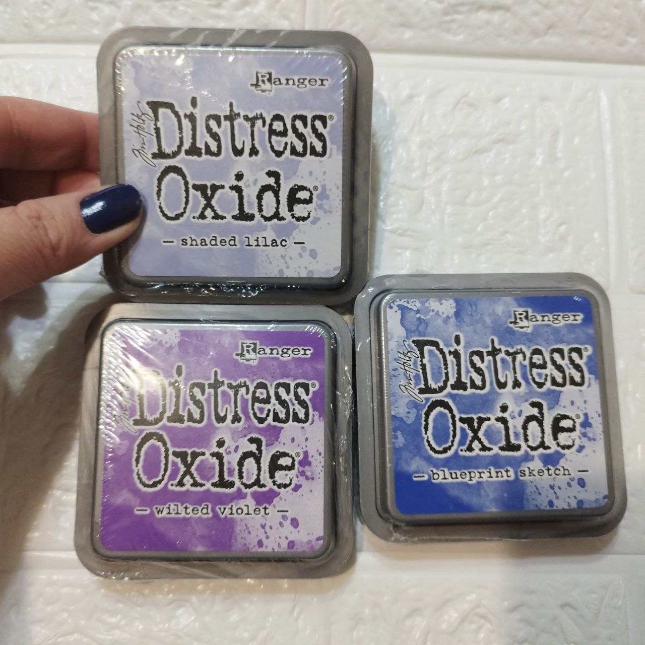 Pack Distress Oxide morados y azul