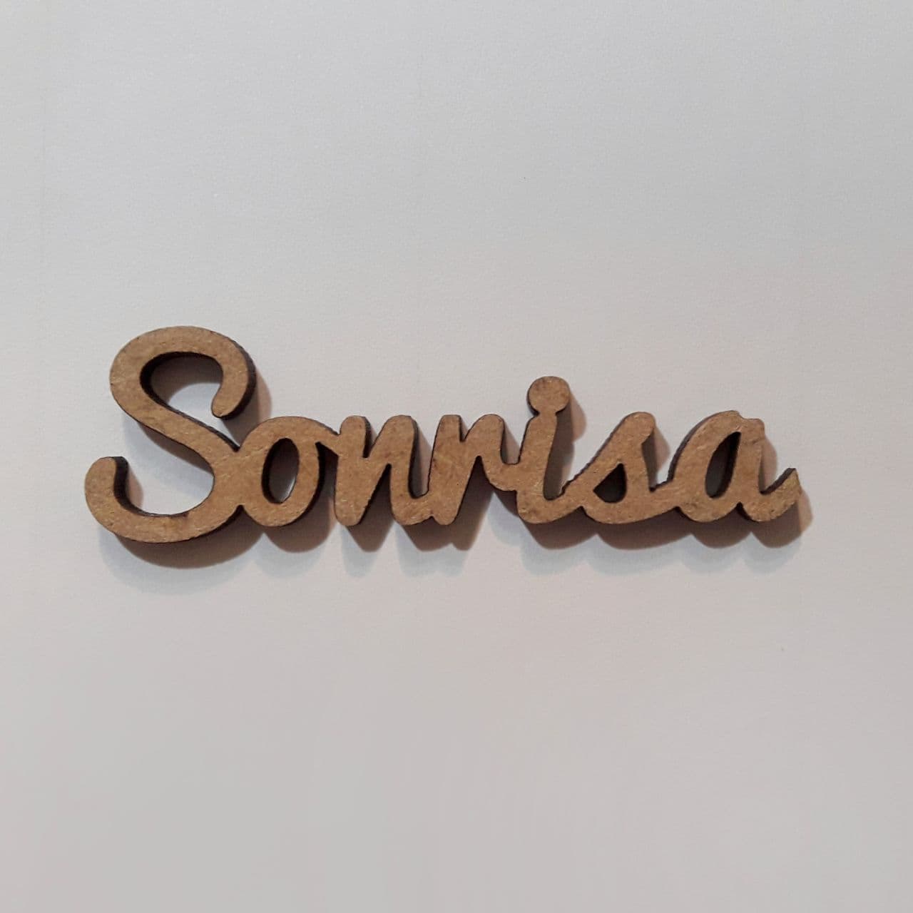 Maderita palabra Sonrisa