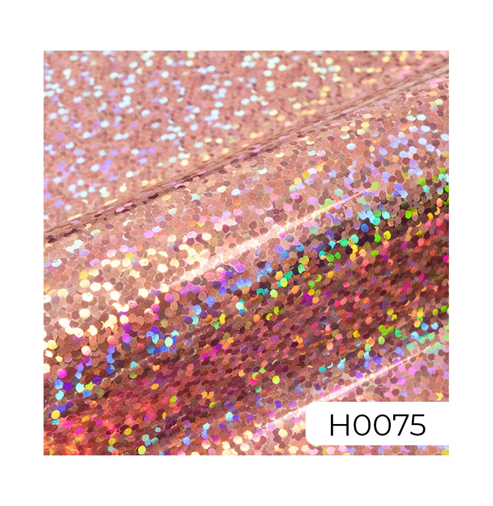 Vinilo textil Siser Holográfico hoja A4 Blush rosa palo H0075