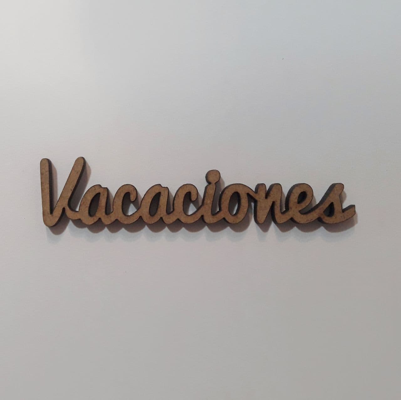 Maderita palabra Vacaciones