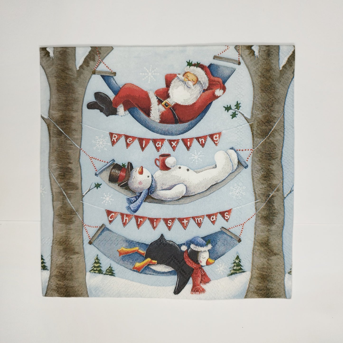 Servilleta Papá Noel hamaca