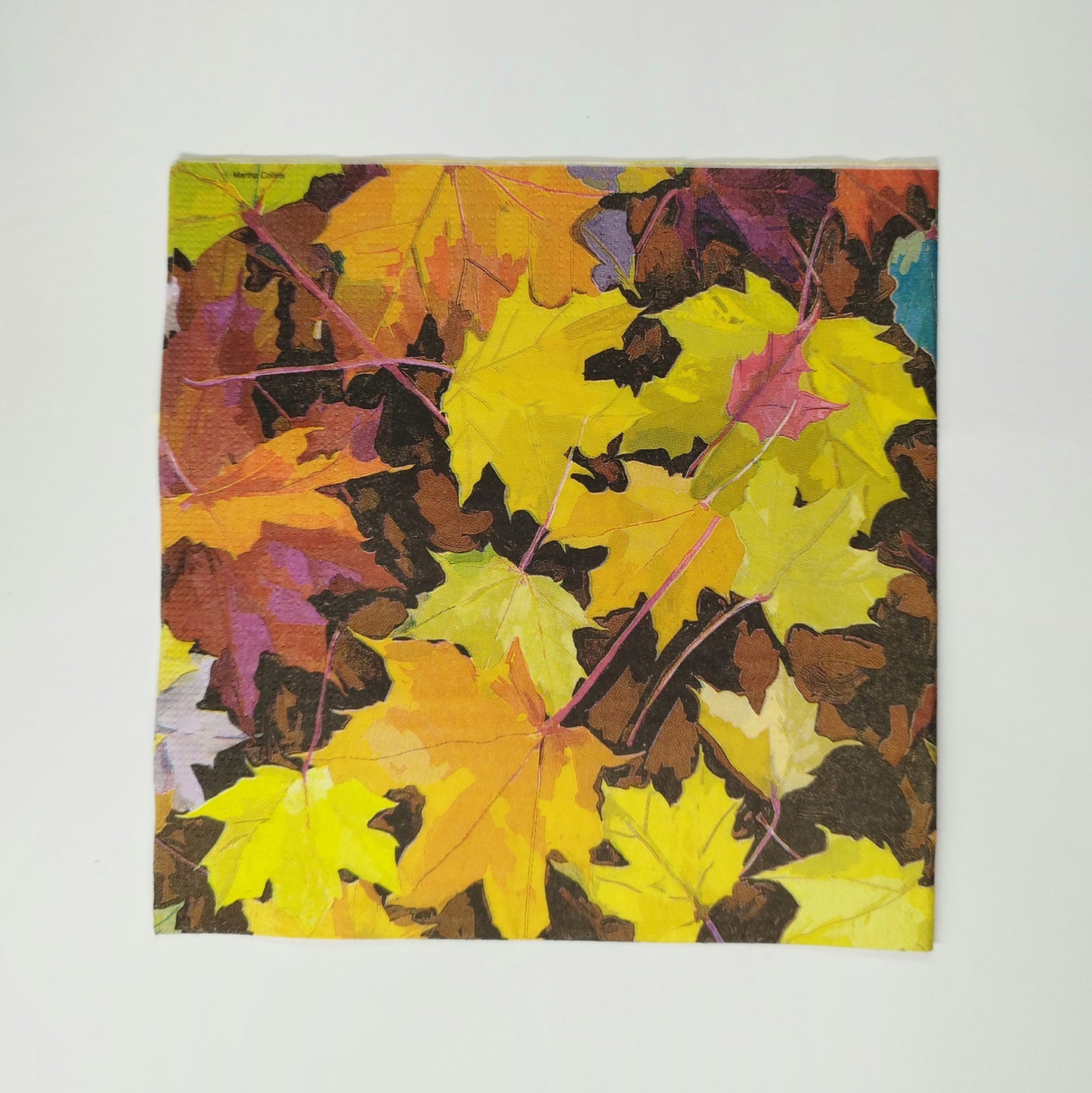 Servilleta fondo de hojas