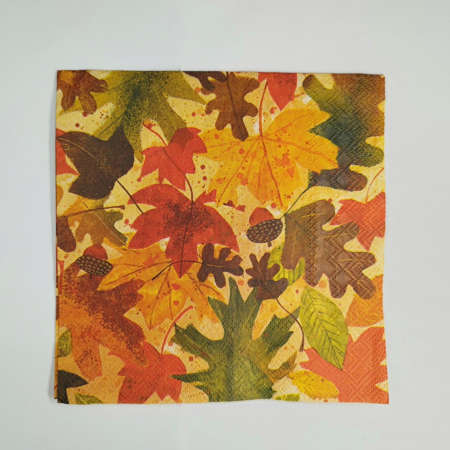 Servilleta hojas secas