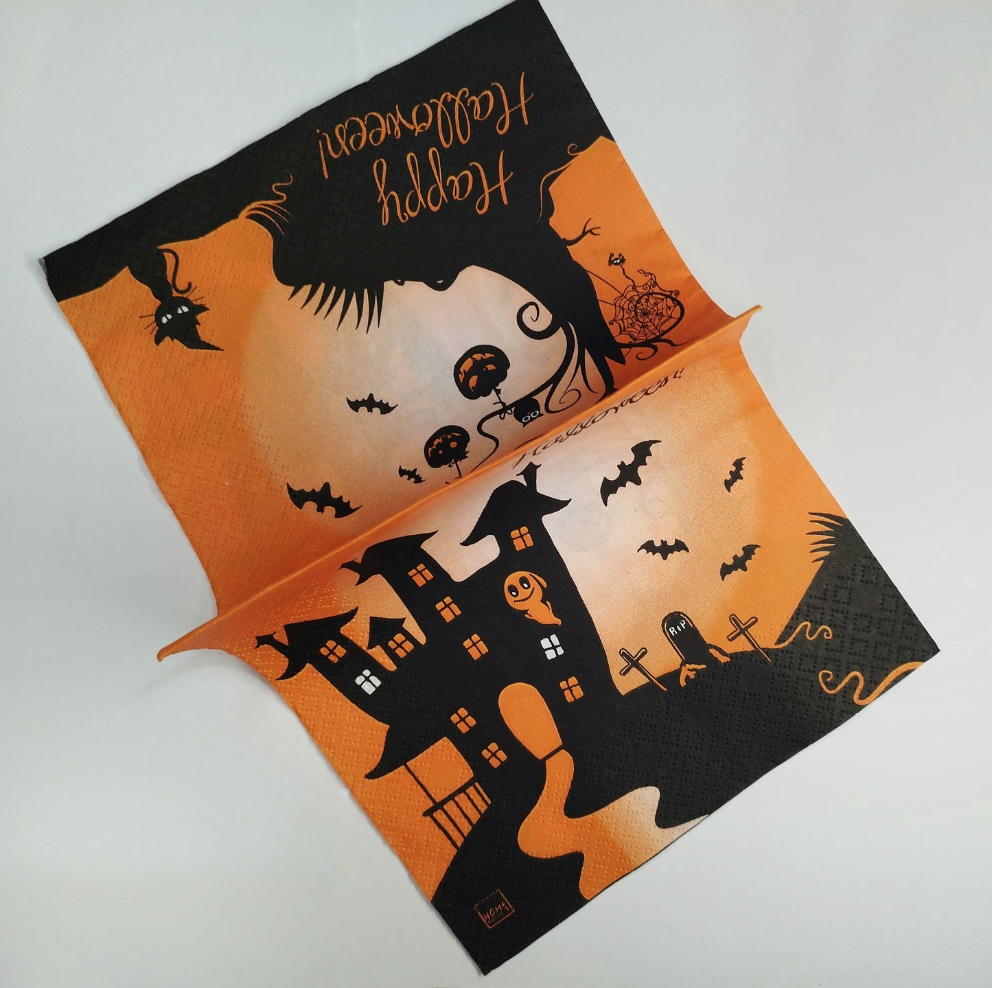 Servilleta fantasma casa Halloween