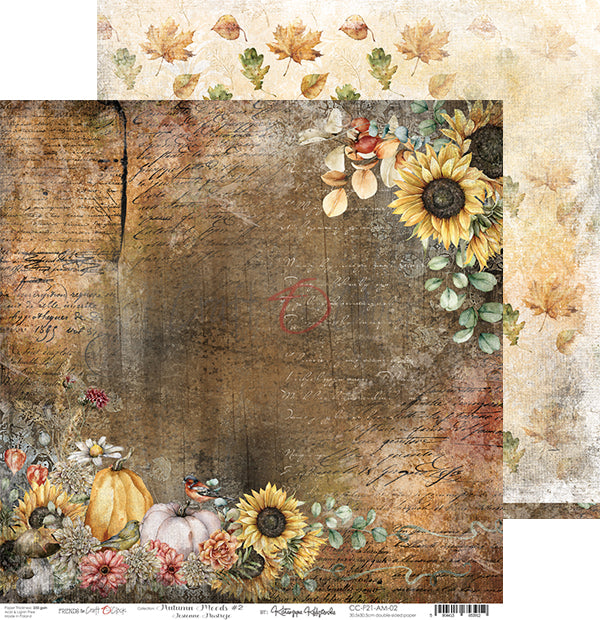 Autumn moods papel scrap de Cratf o clock 30x30