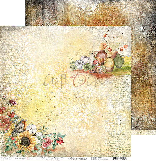 Autumn moods papel scrap de Cratf o clock 30x30