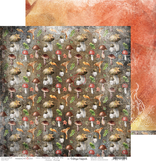 Autumn moods papel scrap de Cratf o clock 30x30