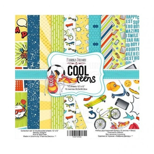 Cool teens papel scrap Fabrika decoru 30x30