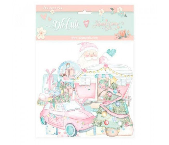 Diecuts Christmas rose Johanna Rivero