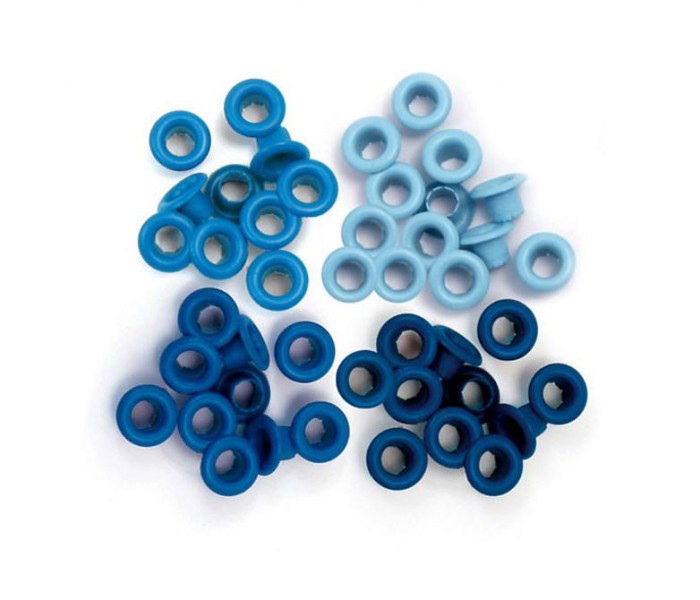 Eyelets azules finos