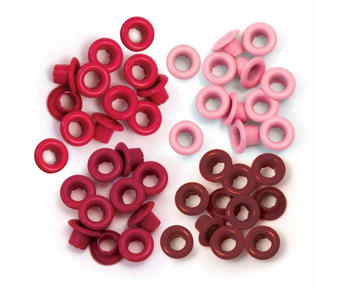 Eyelets rojos finos