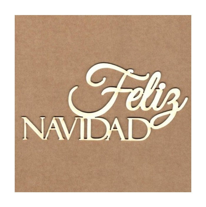 Feliz Navidad maderita