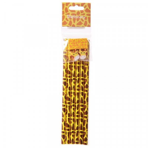 Lapiceros jirafa con goma