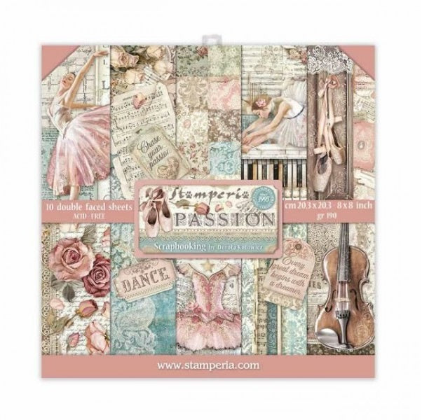 Passion papel scrap 20x20 Stamperia