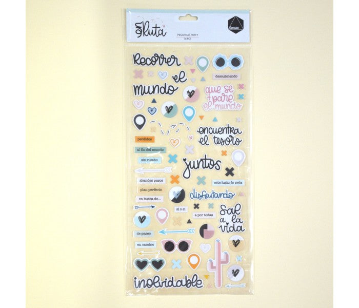 Pegatinas puffy En ruta Dunaon