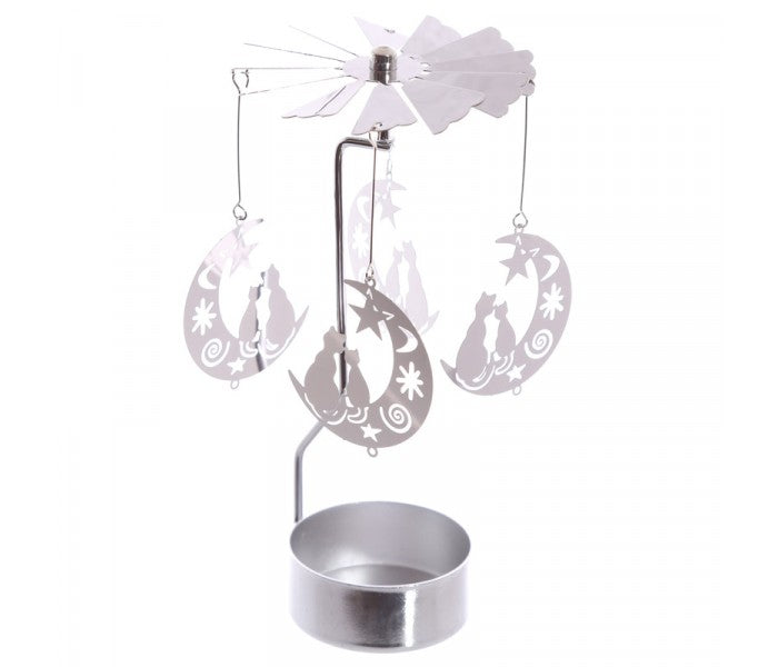 Portavelas gatos forma carrusel