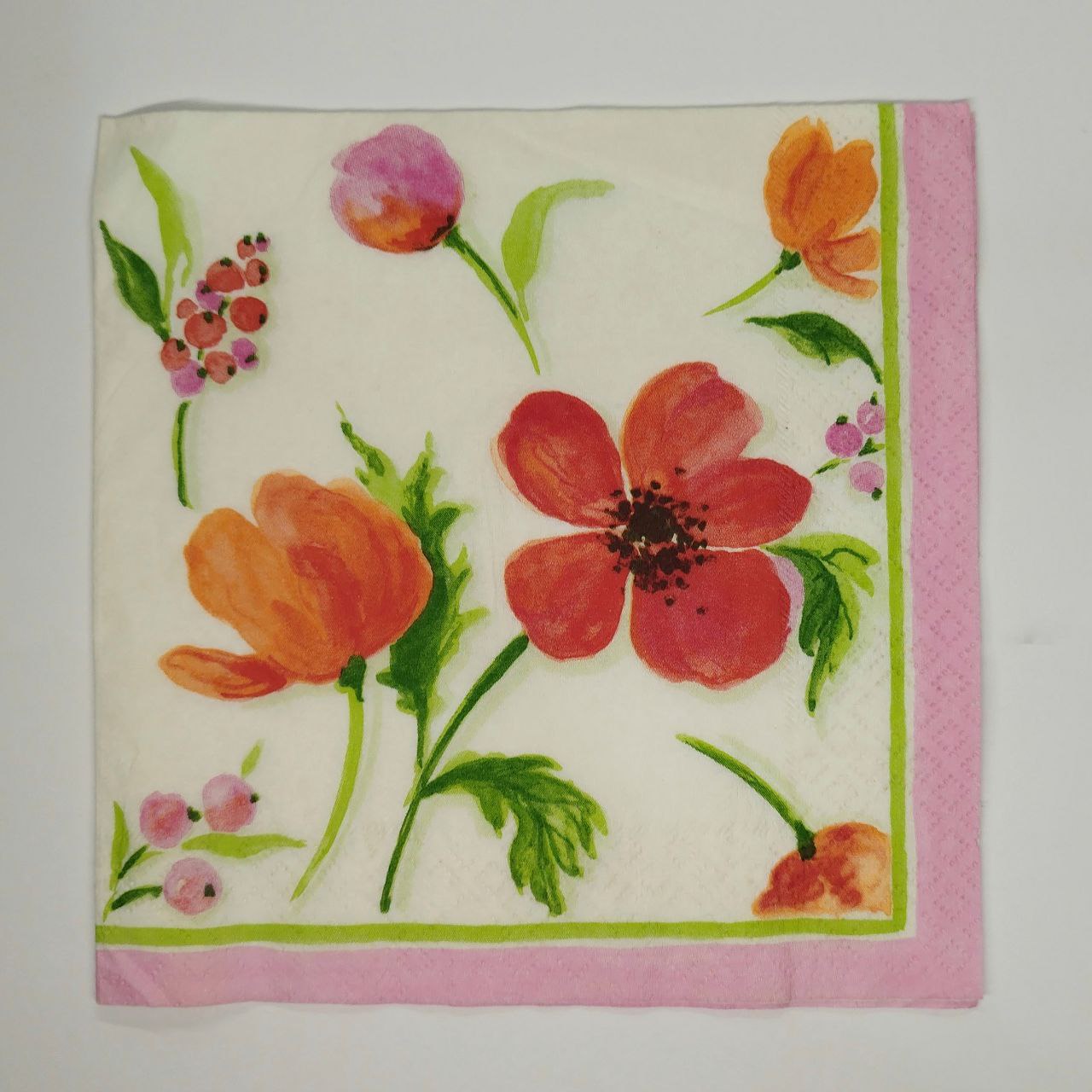 Servilleta amapolas