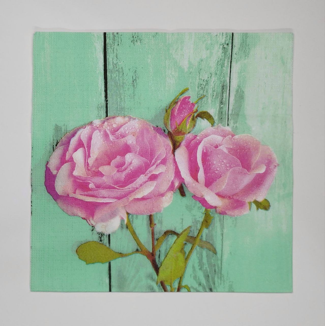 Servilleta rosas rosas