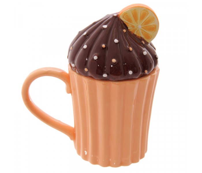 Taza cupcake naranja