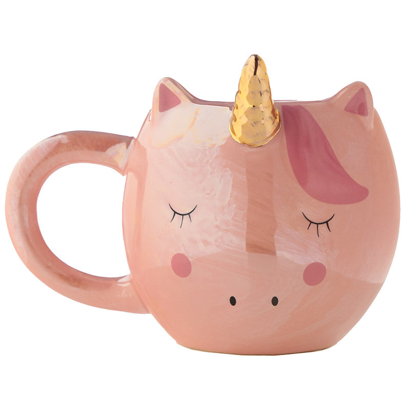Taza unicornio rosa