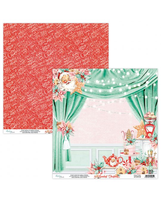 The sweetest christmas papel scrap 30x30 Mintay