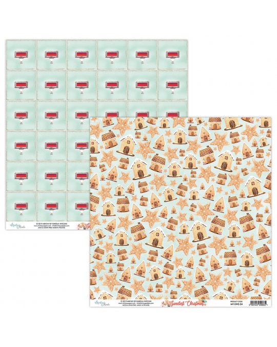 The sweetest christmas papel scrap 30x30 Mintay