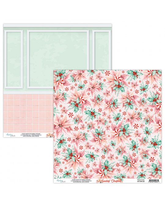 The sweetest christmas papel scrap 30x30 Mintay