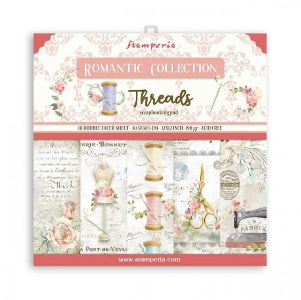 Threads papel scrap 30x30 Stamperia