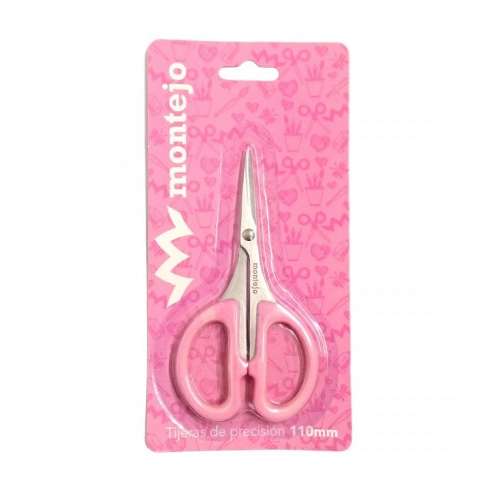Tijera de precisión rosa