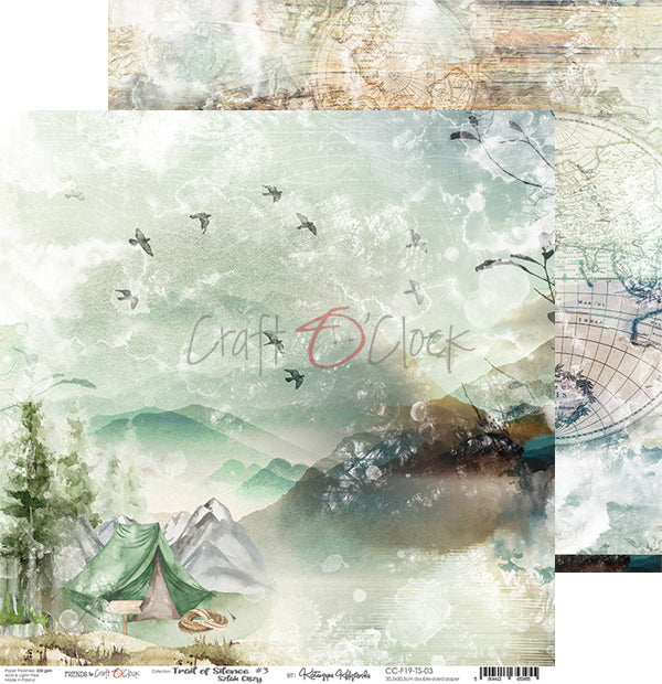 Trail of silence papel scrap 30x30 Craft o clock
