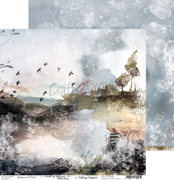 Trail of silence papel scrap 30x30 Craft o clock