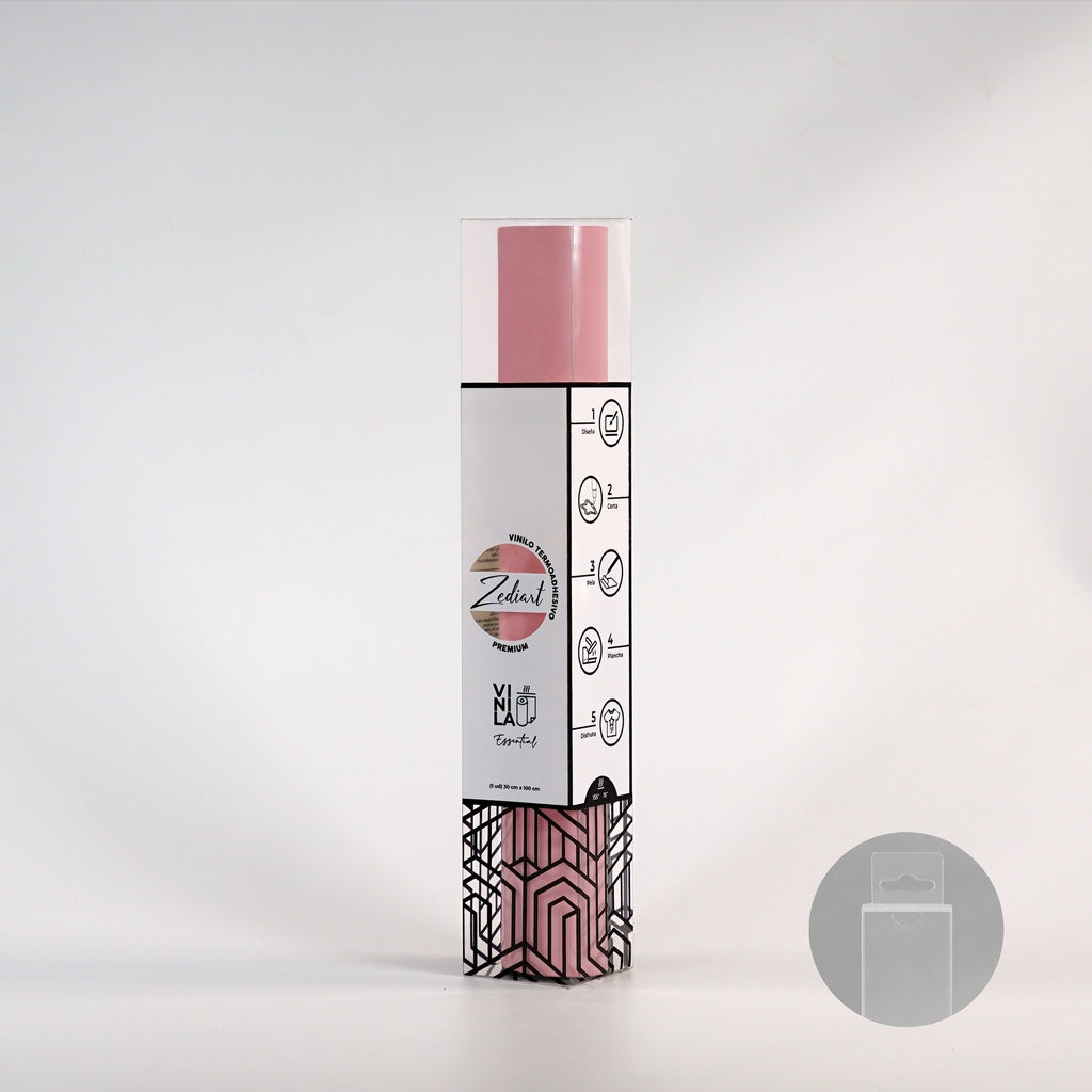 Vinilo termoadhesivo pastel Pink peony