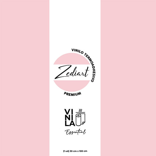 Vinilo termoadhesivo pastel Pink peony