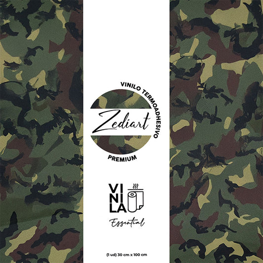 Vinilo textil estampado camuflaje