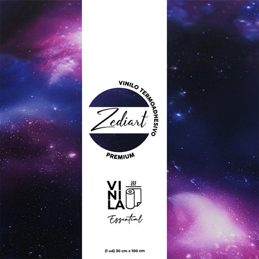 Vinilo textil estampado galaxia