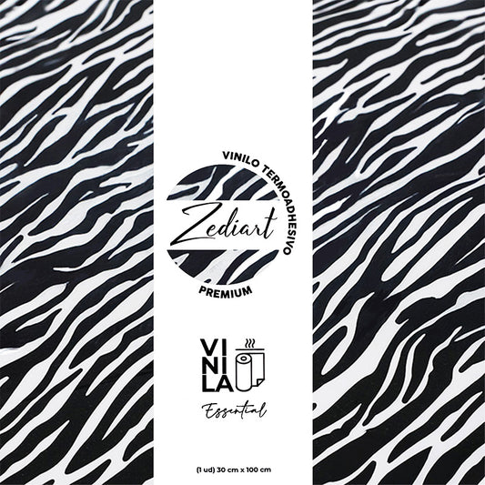 Vinilo textil estampado cebra