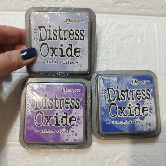 Pack Distress Oxide morados y azul