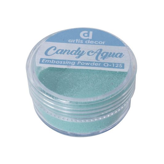 Polvos de embossing verde Candy Aqua