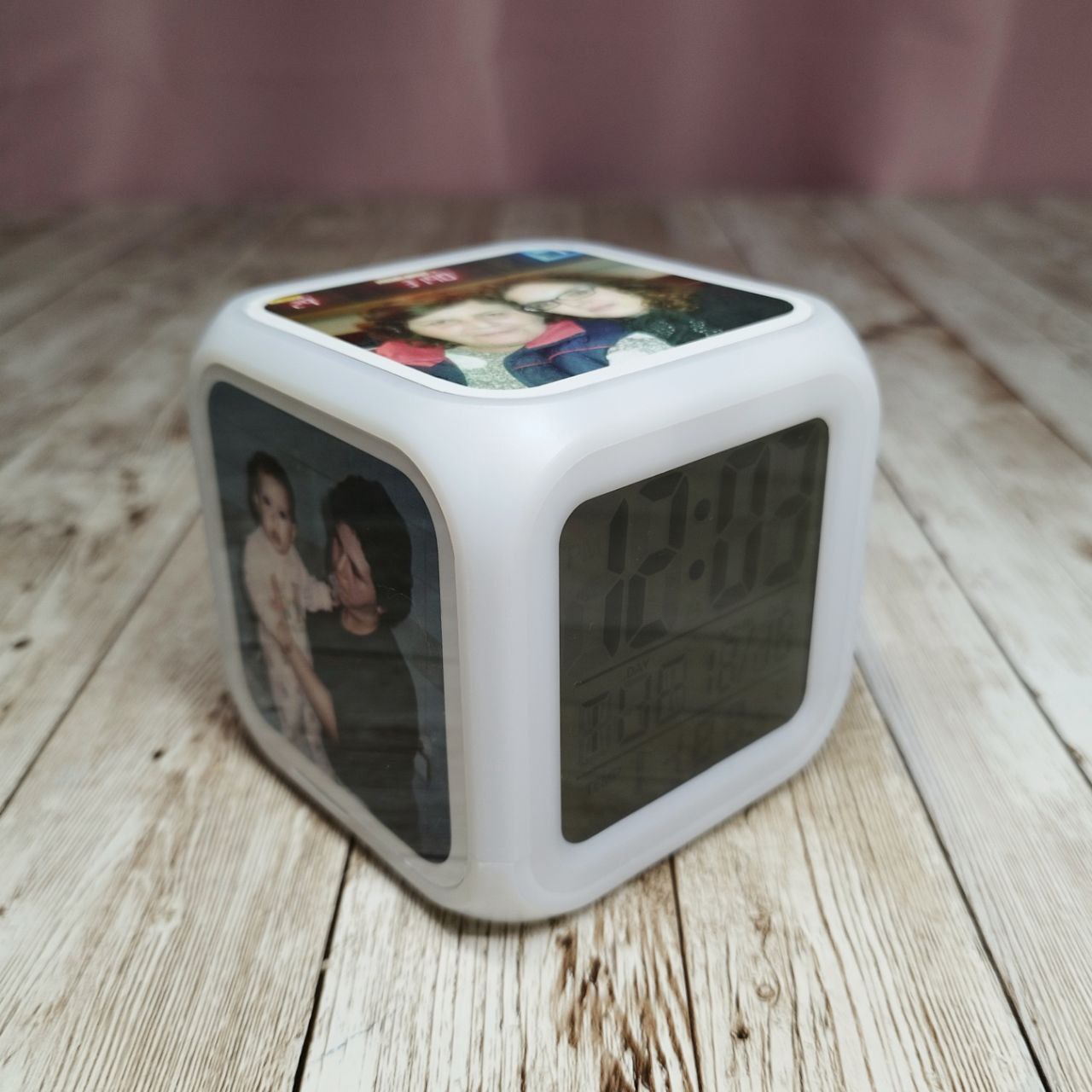 Reloj despertador personalizado con foto