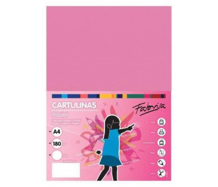 Cartulina rosa DIN A4 paquete 50 hojas