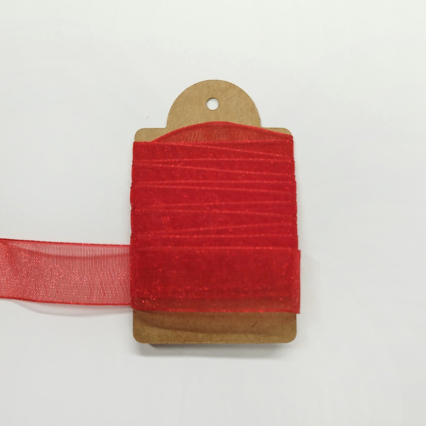 Cinta de organza roja 1m