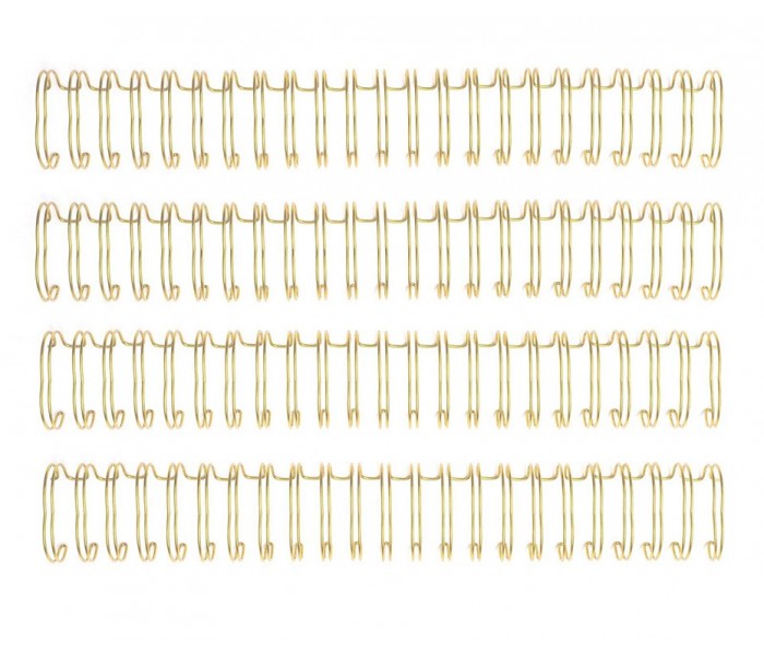 Espiral encuadernación oro 2.5 cm