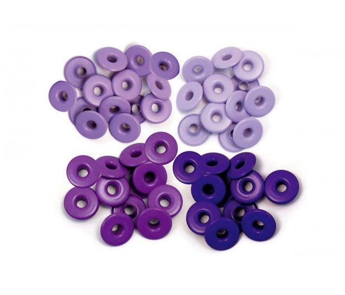 Eyelets morados anchos