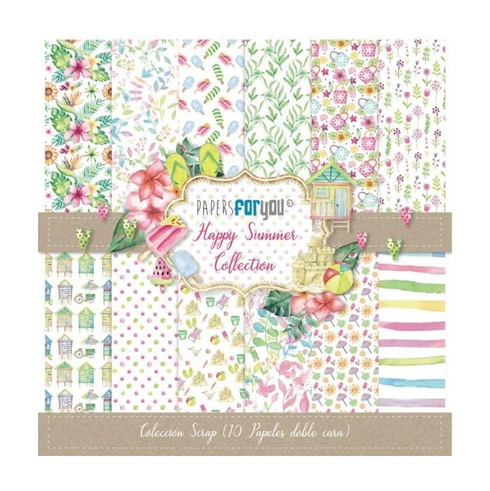 Happy summer collection papel scrap Papers for you