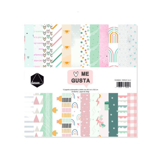 Me gusta Dunaon papel scrap 24h doble cara