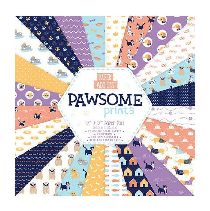 Pawsome prints papel scrap